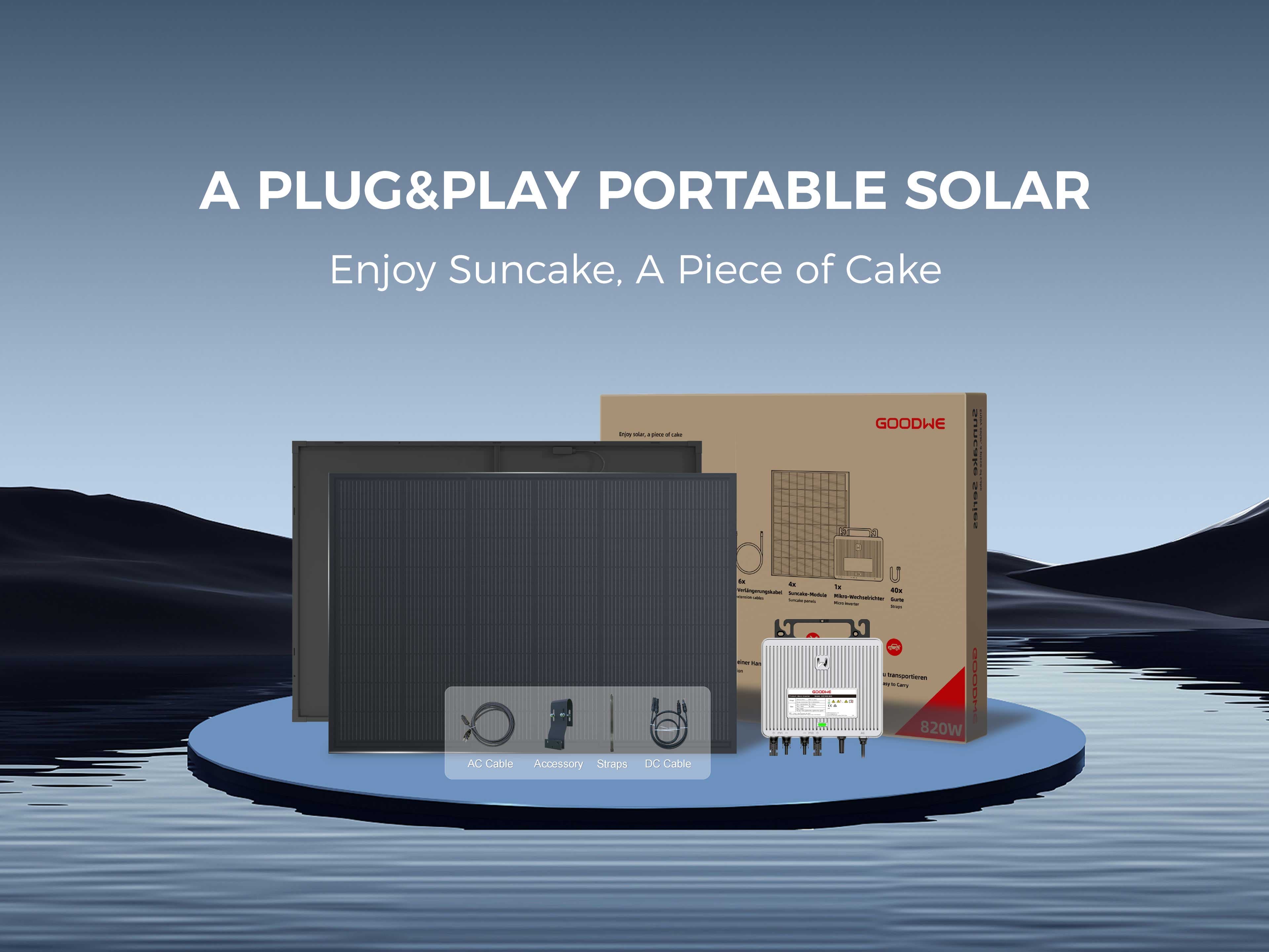 GoodWe Suncake Series: Balcony Portable Solar Kit